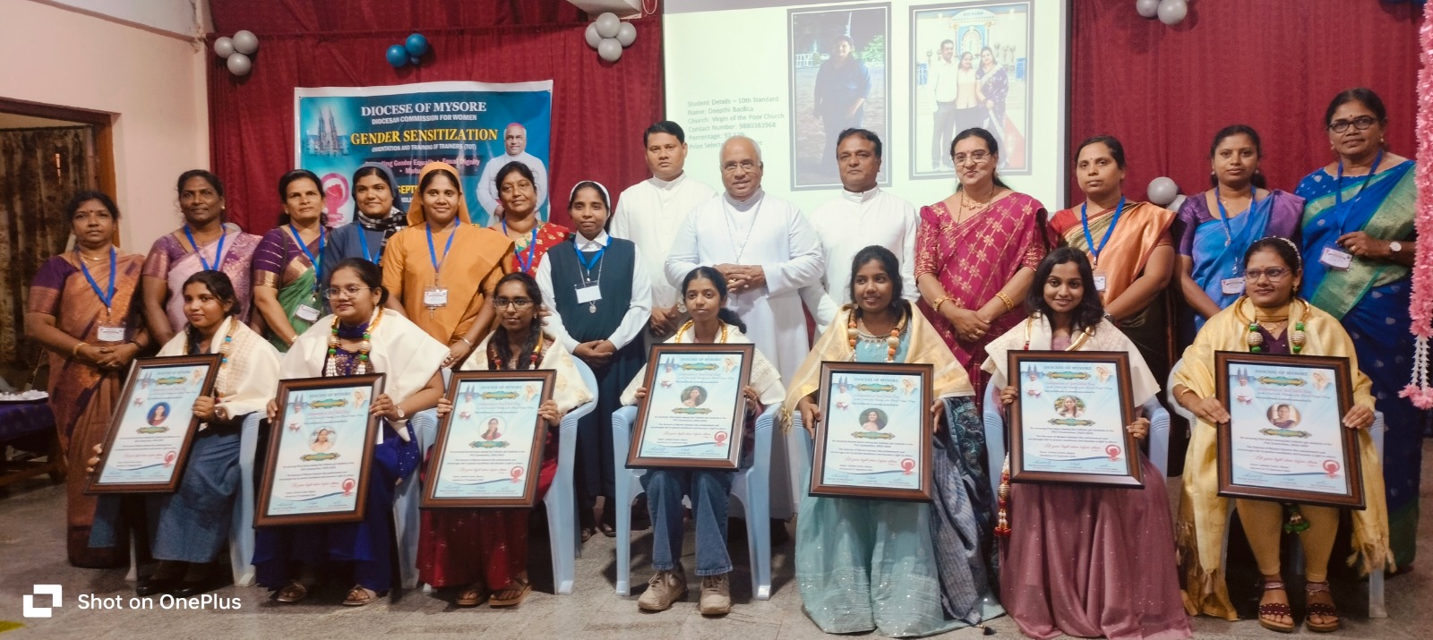GENDER SENSITIZATION – ORIENTATION & TRAINING OF TRAINERS (ToT) AND HONOURING OF TOP CATHOLIC GIRL STUDENTS